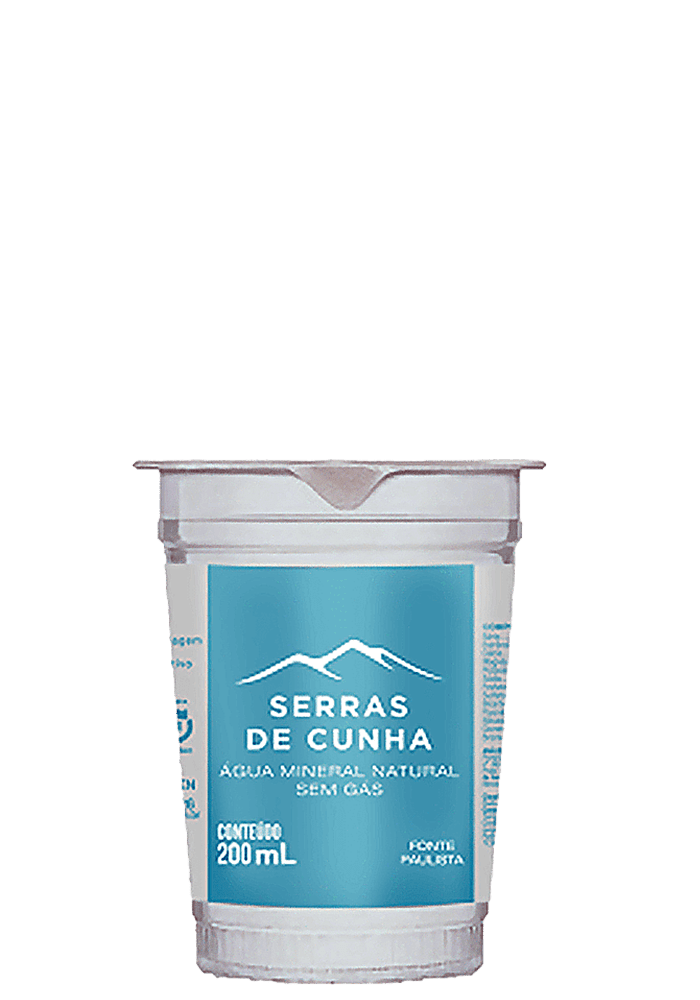 Água Mineral Serras De Cunha copo sem gás 200ml