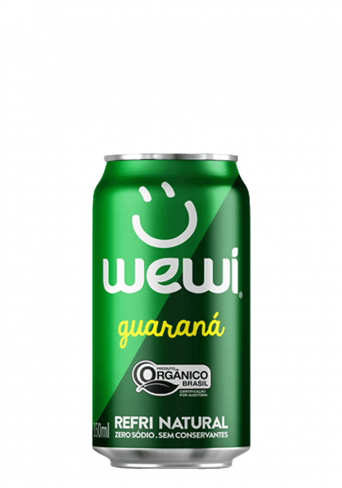 Refrigerante Guaraná Orgânico Wewi Lata 350ml