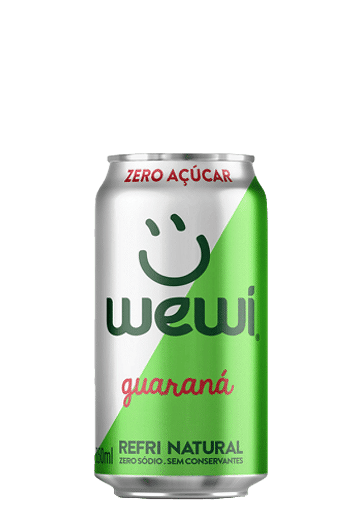 Refrigerante Guaraná Orgânico Wewi Super Zero Lata 350ml