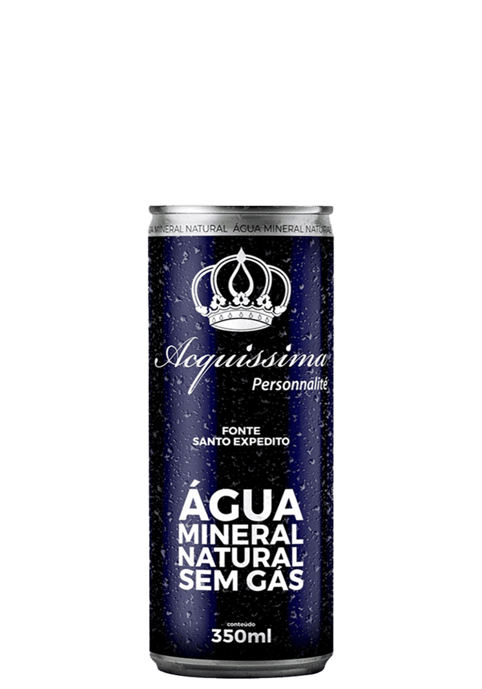 Água Mineral Acquíssima Lata sem gás 350ml
