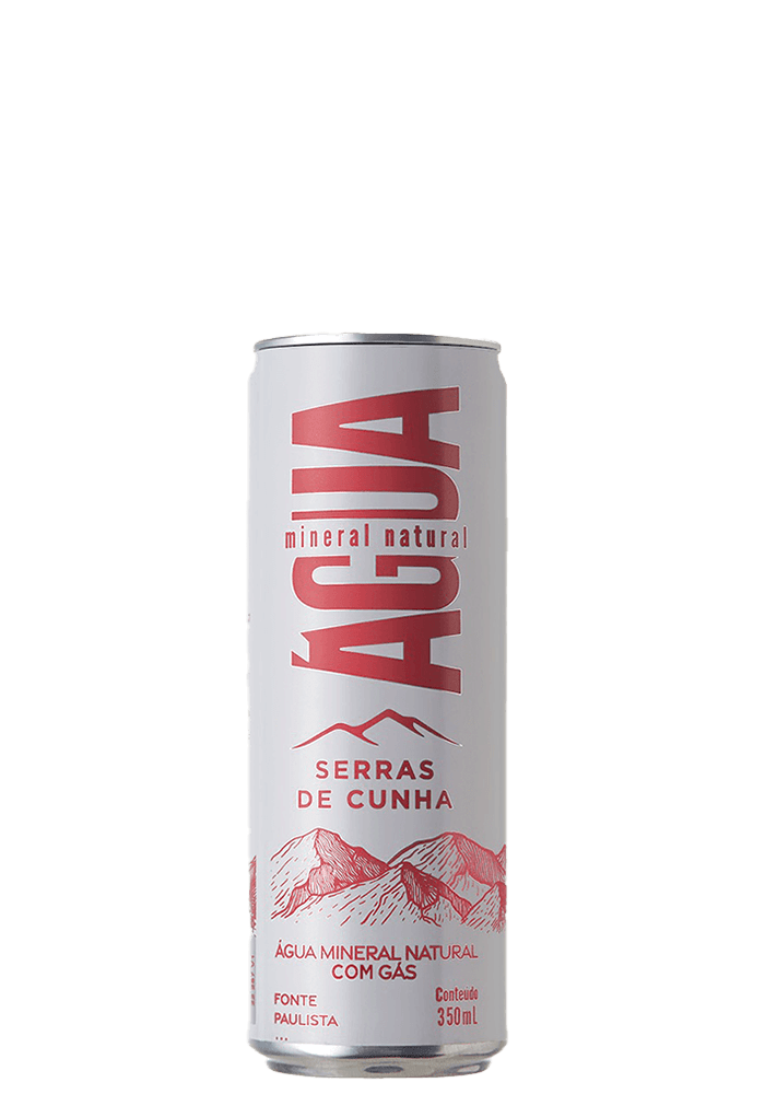 Água Mineral Serras De Cunha Lata com gás 350ml