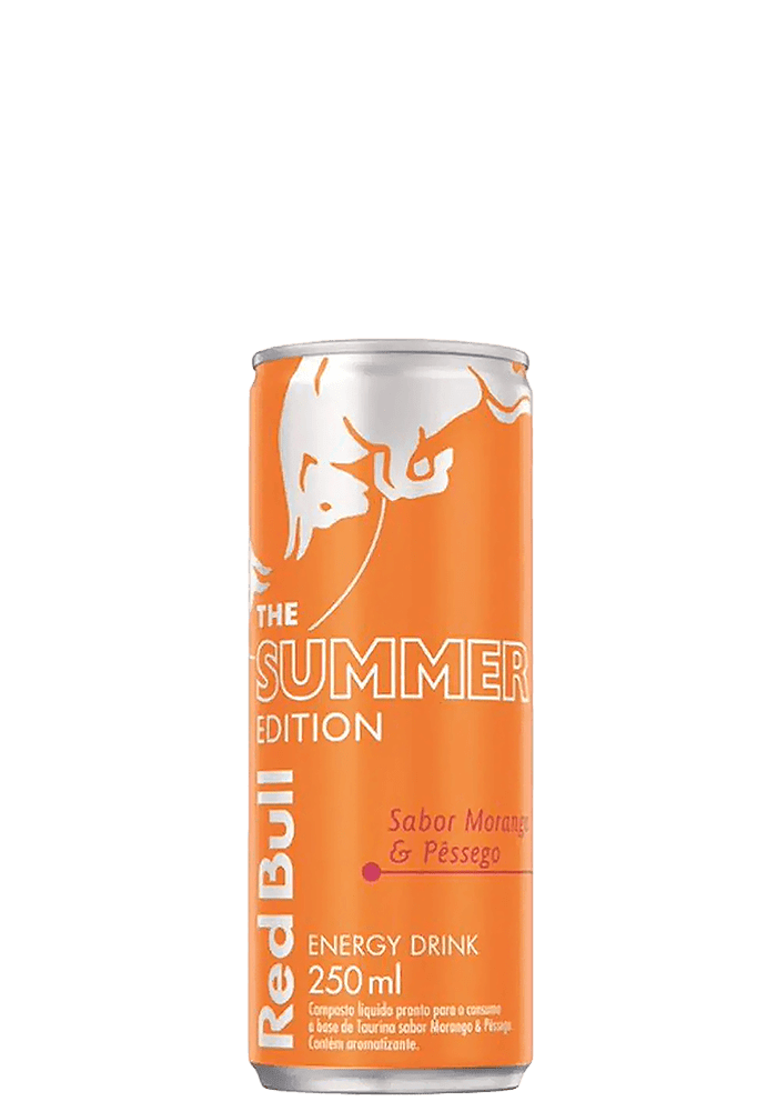 Energético Red Bull Morango E Pêssego 250ml