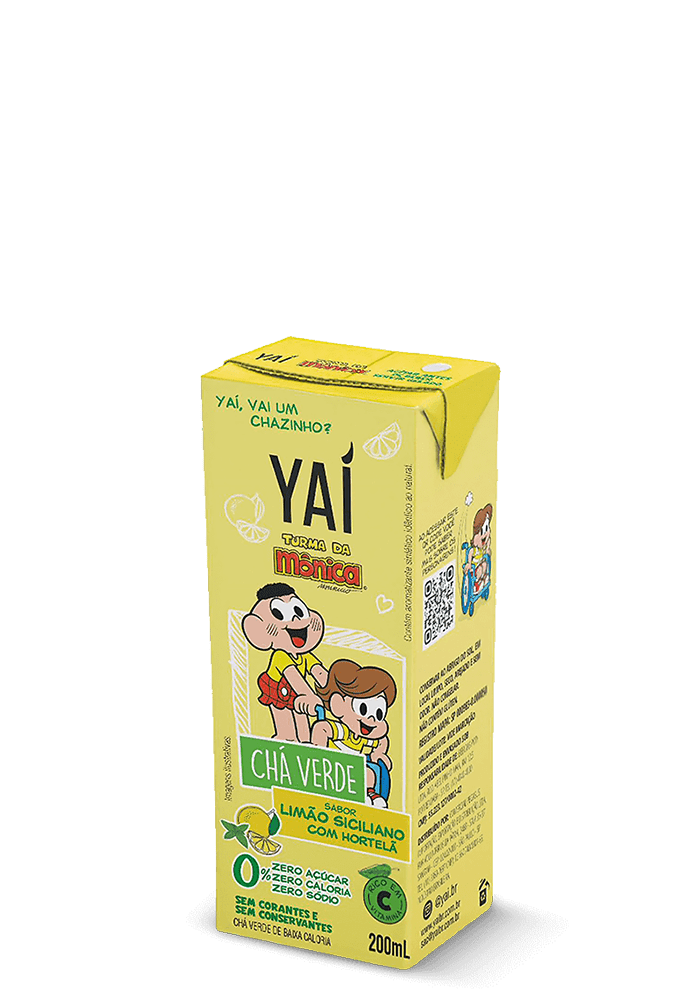 Chá verde Yaí Limão Siciliano com Hortelã kids 200ml