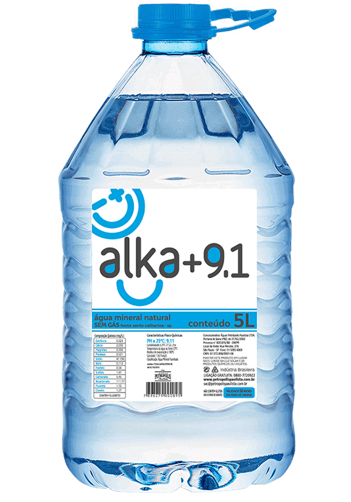 Água Mineral Alka 9.1 Pet sem gás 5L