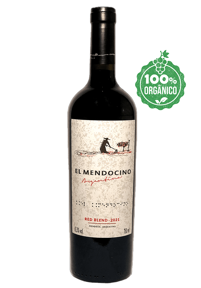 Vinho Orgânico Argentino El Mendocino Red Blend 750ml