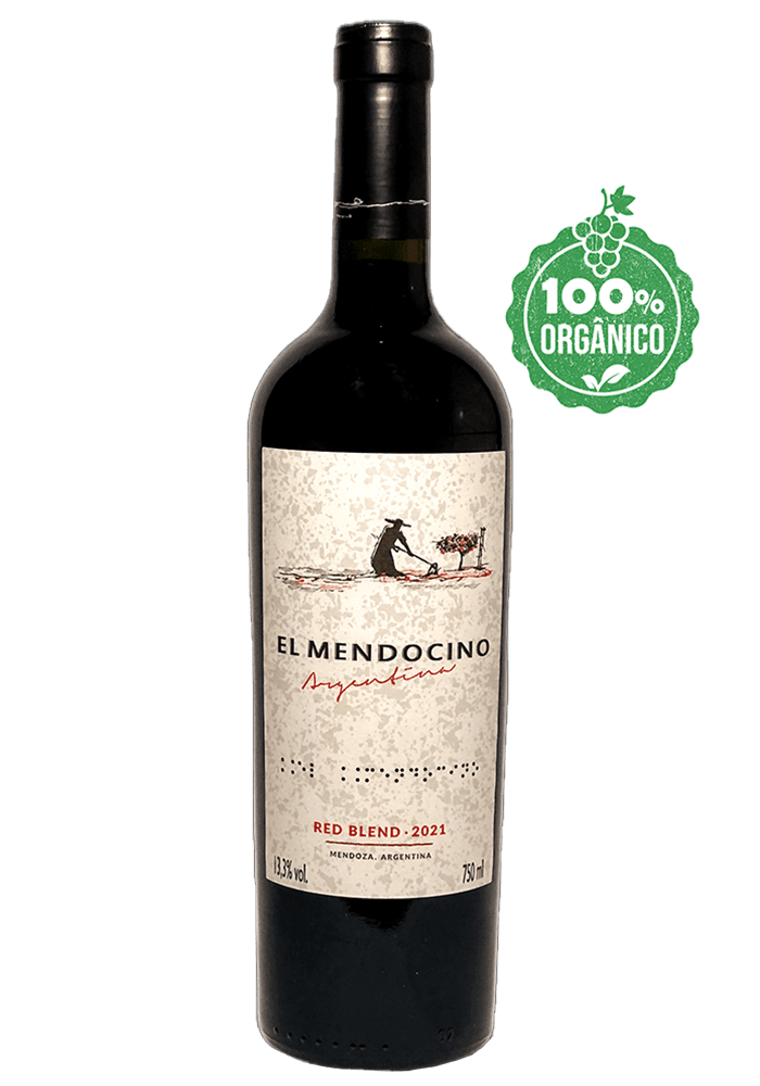 Vinho Tinto Orgânico Argentino El Mendocino Red Blend 750ml