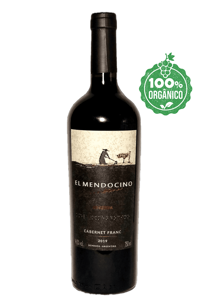 Vinho Tinto Orgânico Argentino El Mendocino Reserva Cabernet Franc 750ml