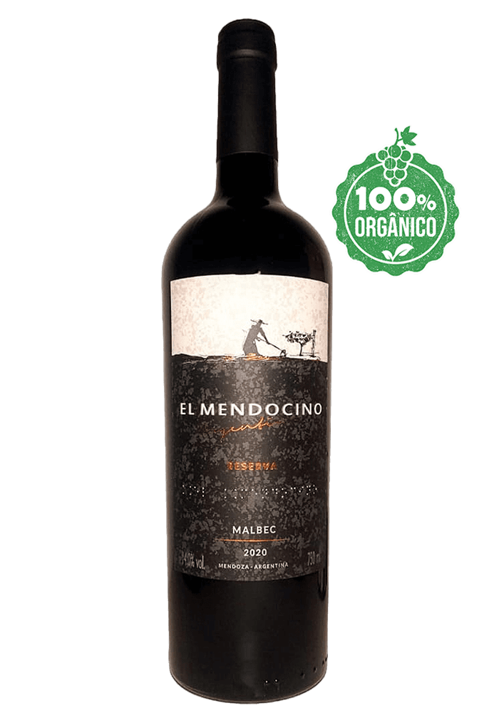 Vinho Tinto Orgânico Argentino El Mendocino Reserva Malbec 750ml