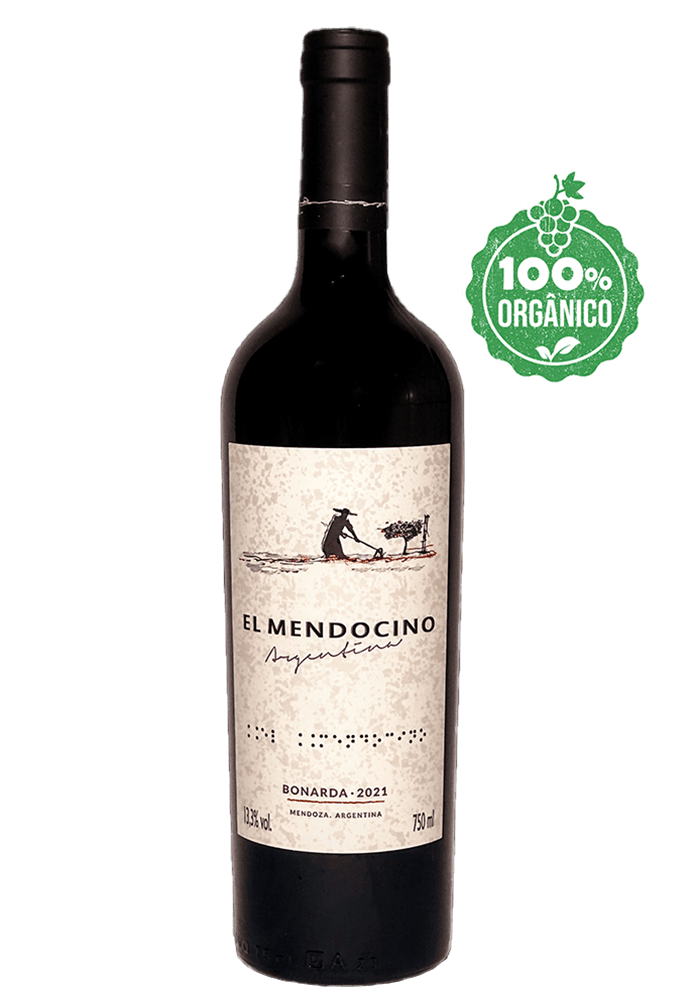 Vinho Tinto Orgânico Argentino El Mendocino Bonarda 750ml