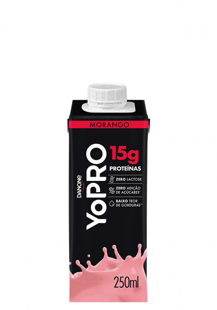 Bebida Láctea Yopro Morango 15g de proteina 250ml 