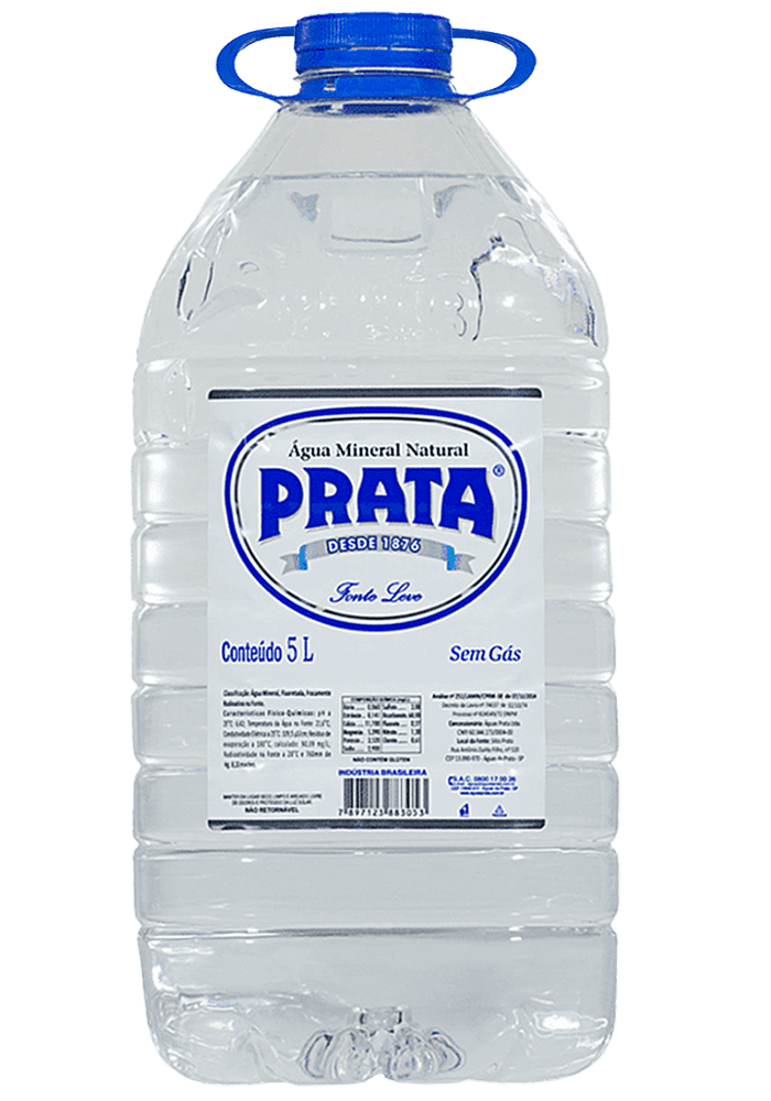 Água Mineral Prata Pet Sem Gás 5L