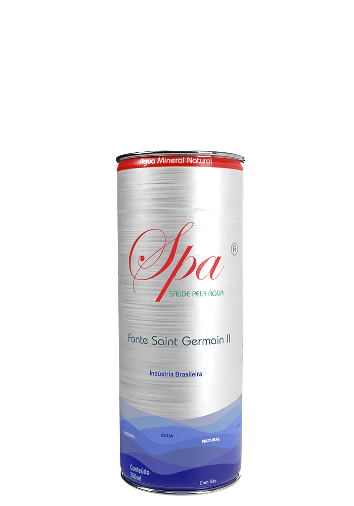 Água Mineral Spa Lata Com Gás 350ml 
