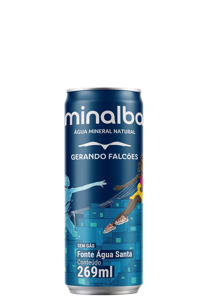 Água Mineral Minalba Lata Sem Gás 269ml 