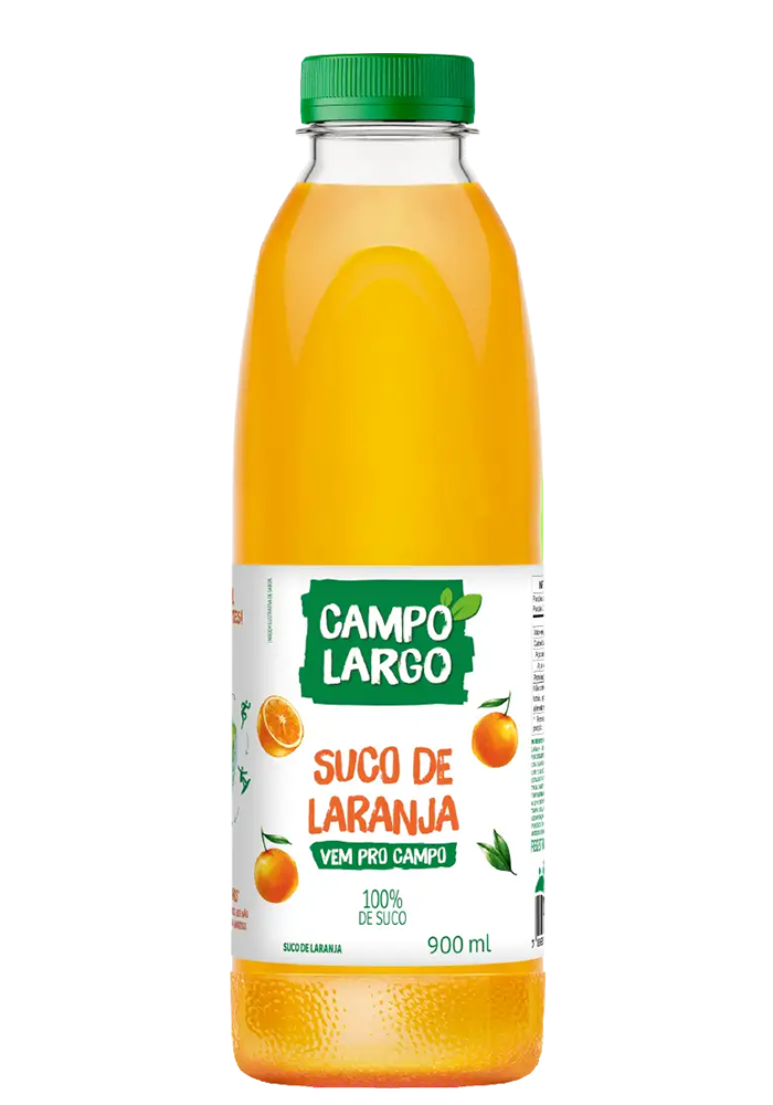 Suco Campo Largo Laranja Integral Pet 900ml