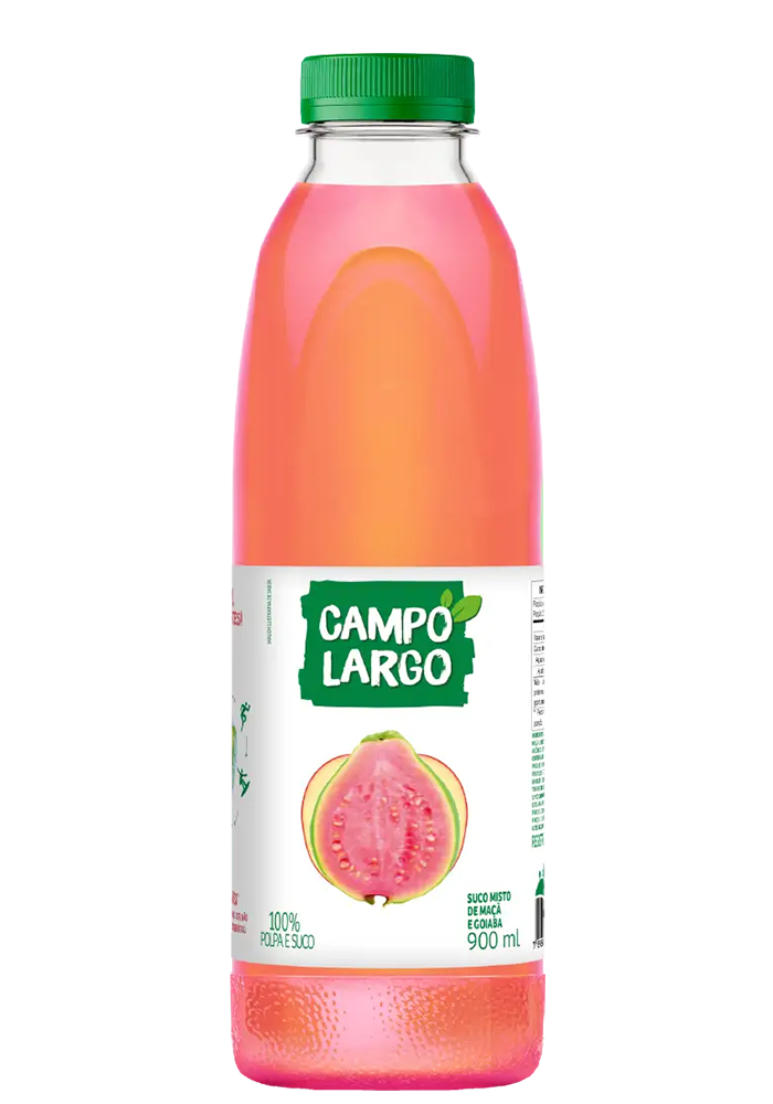 Suco Campo Largo Maçã e Goiaba Pet 900ml