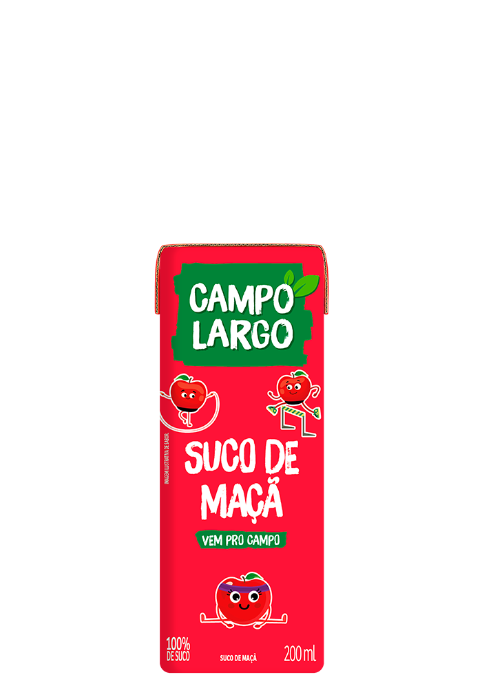 Suco Campo Largo Maçã Integral Pet 200ml 