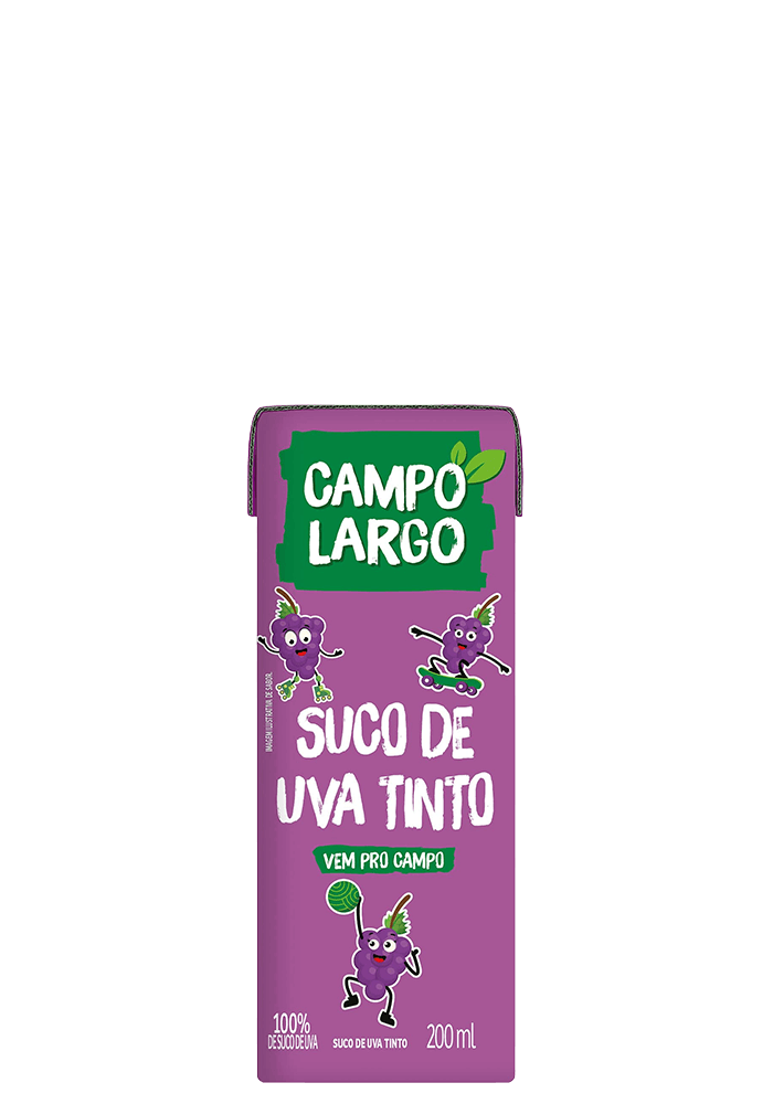Suco Campo Largo Uva Integral 200ml
