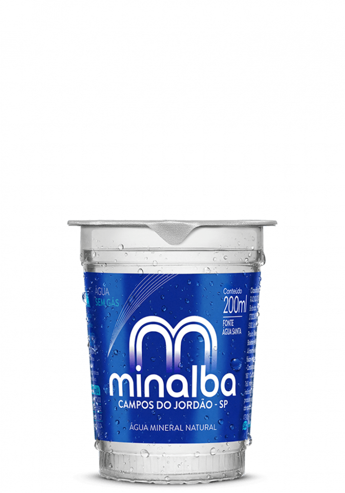Água Mineral Minalba Copo sem gás 200ml