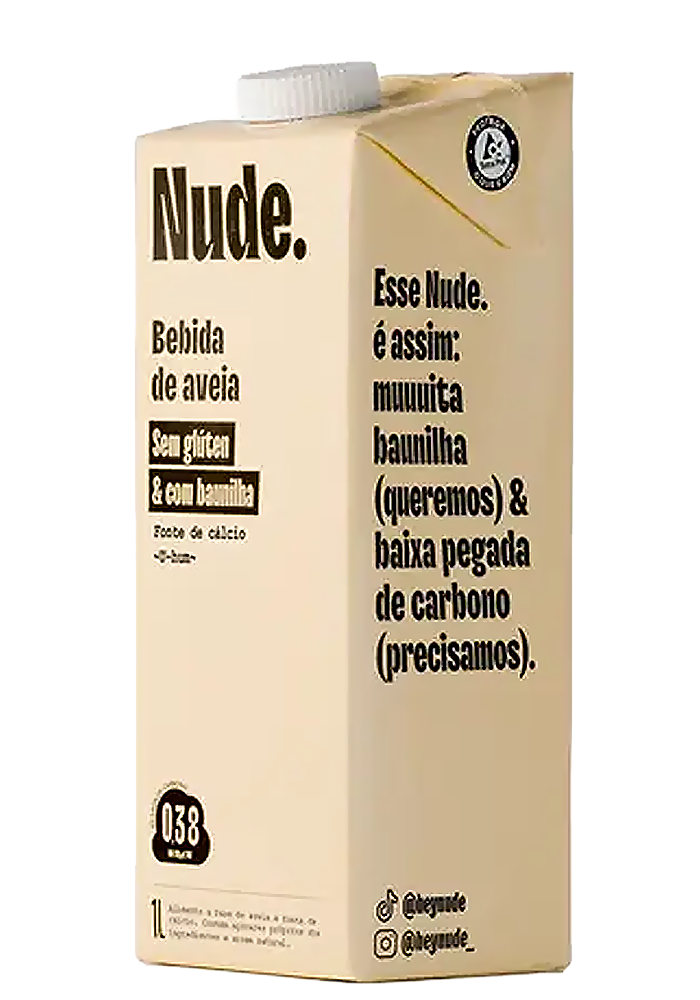 Bebida de Aveia Nude Baunilha 1L 