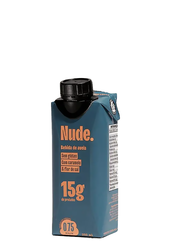 Bebida Proteica de Aveia Nude Caramelo e Flor de Sal 250ml
