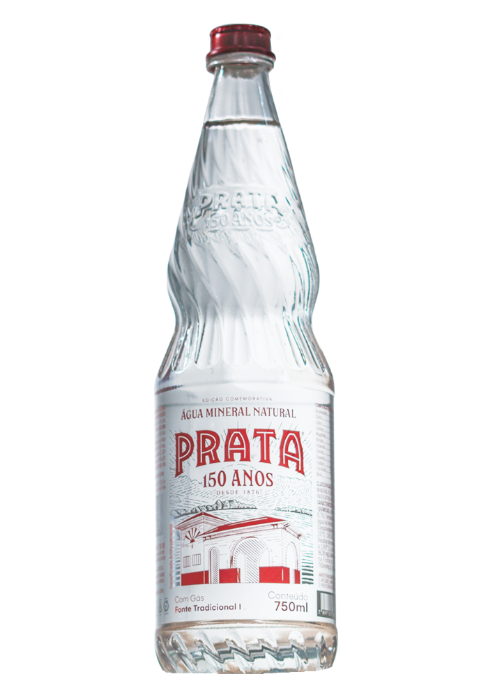 Água Mineral Prata 150 Anos One way com gás 750ml 
