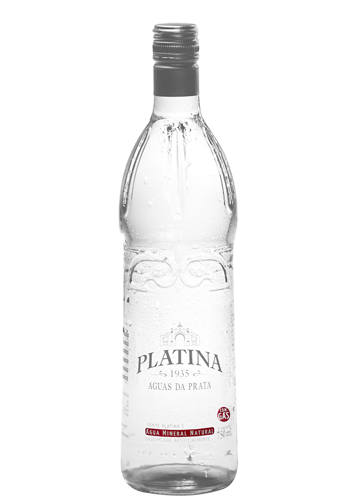 Água Mineral Platina One way com gás 750ml