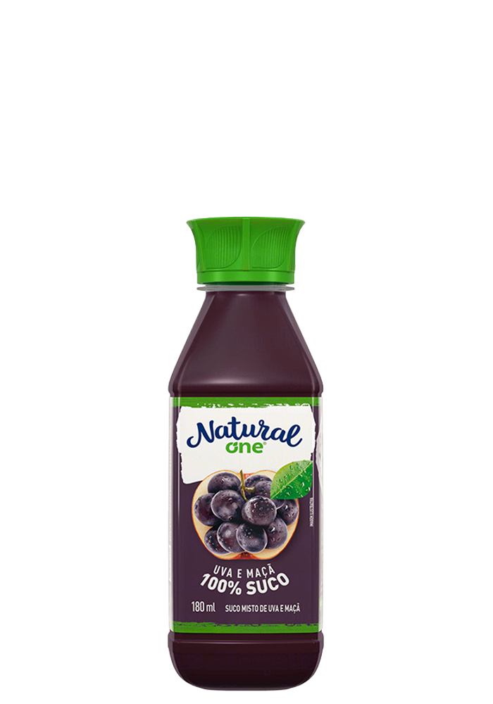 Suco Natural One Uva e Maçã Pet 180ml