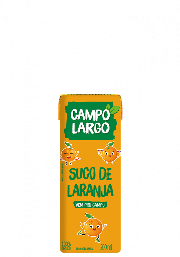 Suco Campo Largo Laranja Integral 200ml 