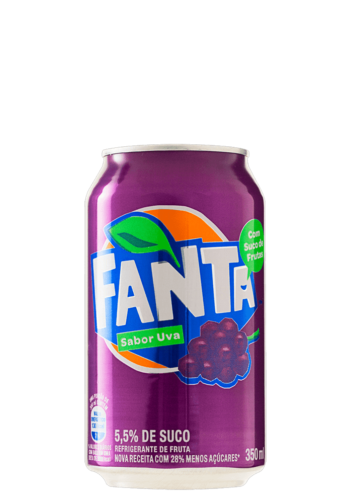 Refrigerante Fanta Uva Lata 350ml