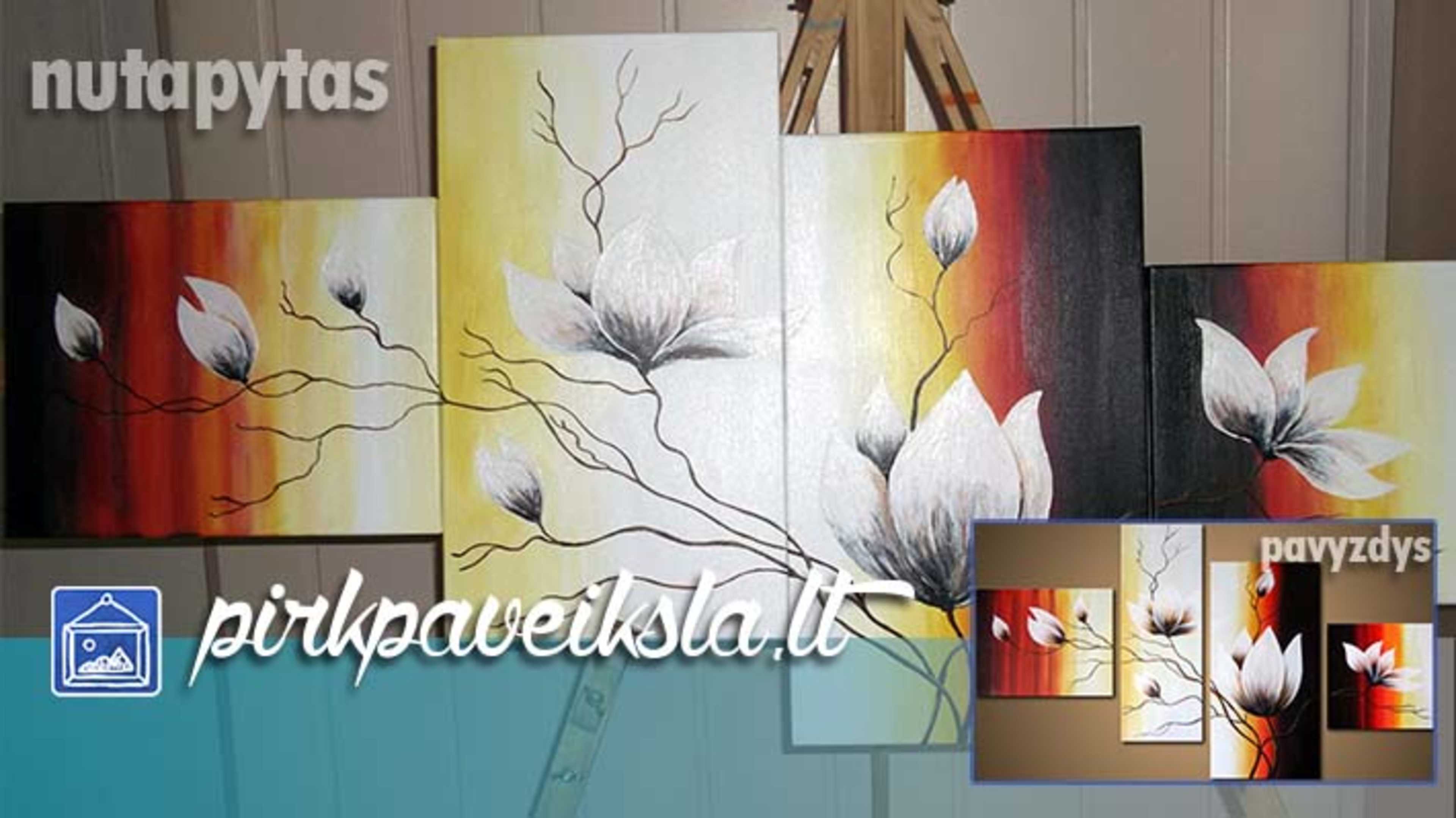 Nutapytas paveikslas Gėlės52