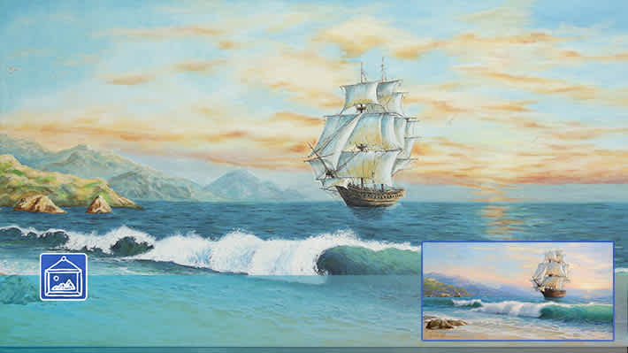 Nutapytas paveikslas Kolumbo Jūra
