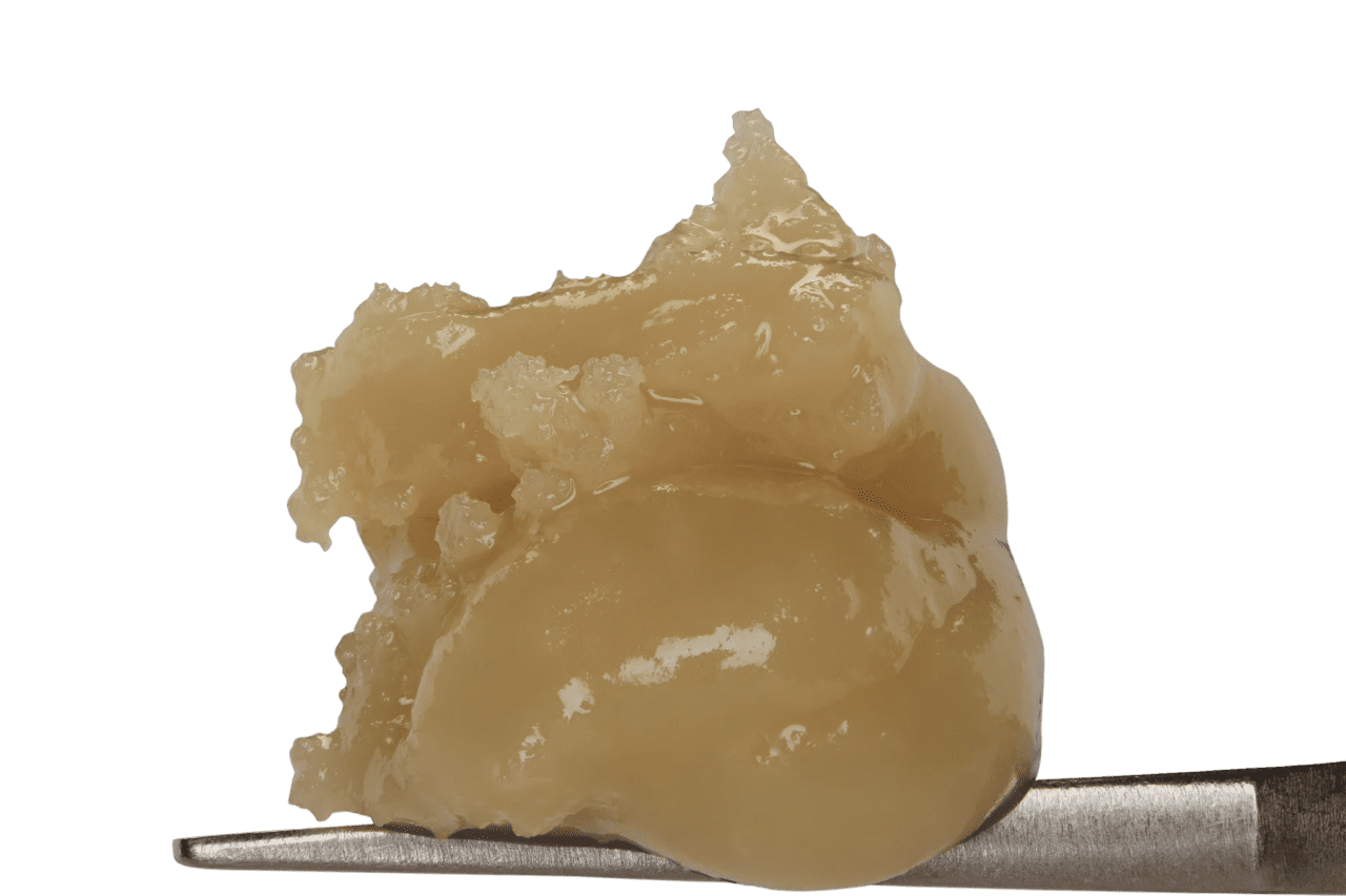 Pistil Whip Apricot Cider live rosin badder on a dab tool