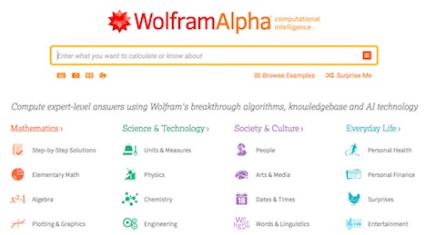 wolframalpha computational knowledge search engine