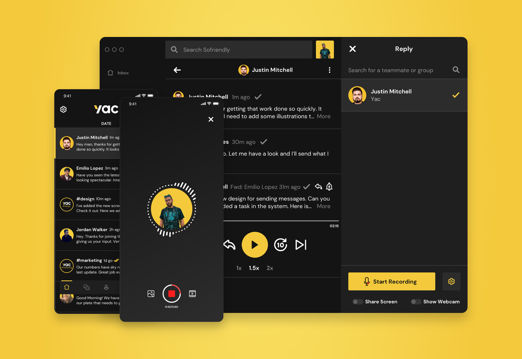 Yac voice messaging