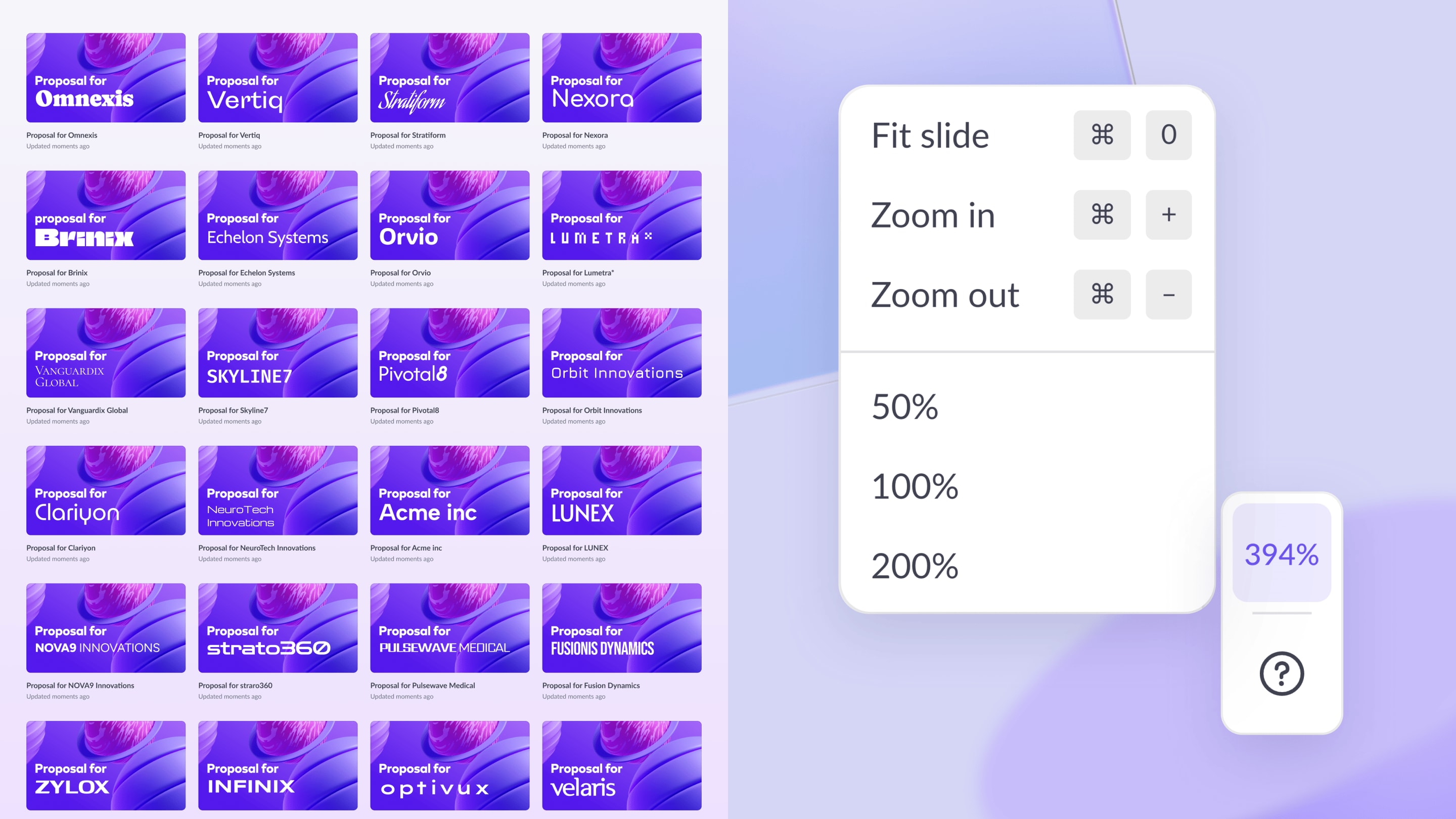Batch create decks and zoom into slides