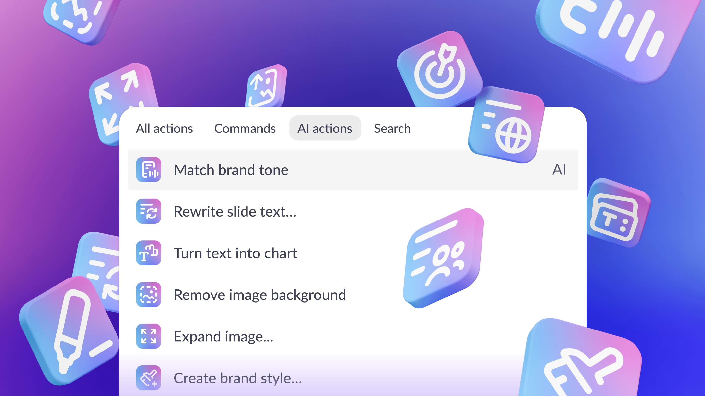 Create winning slides faster with AI