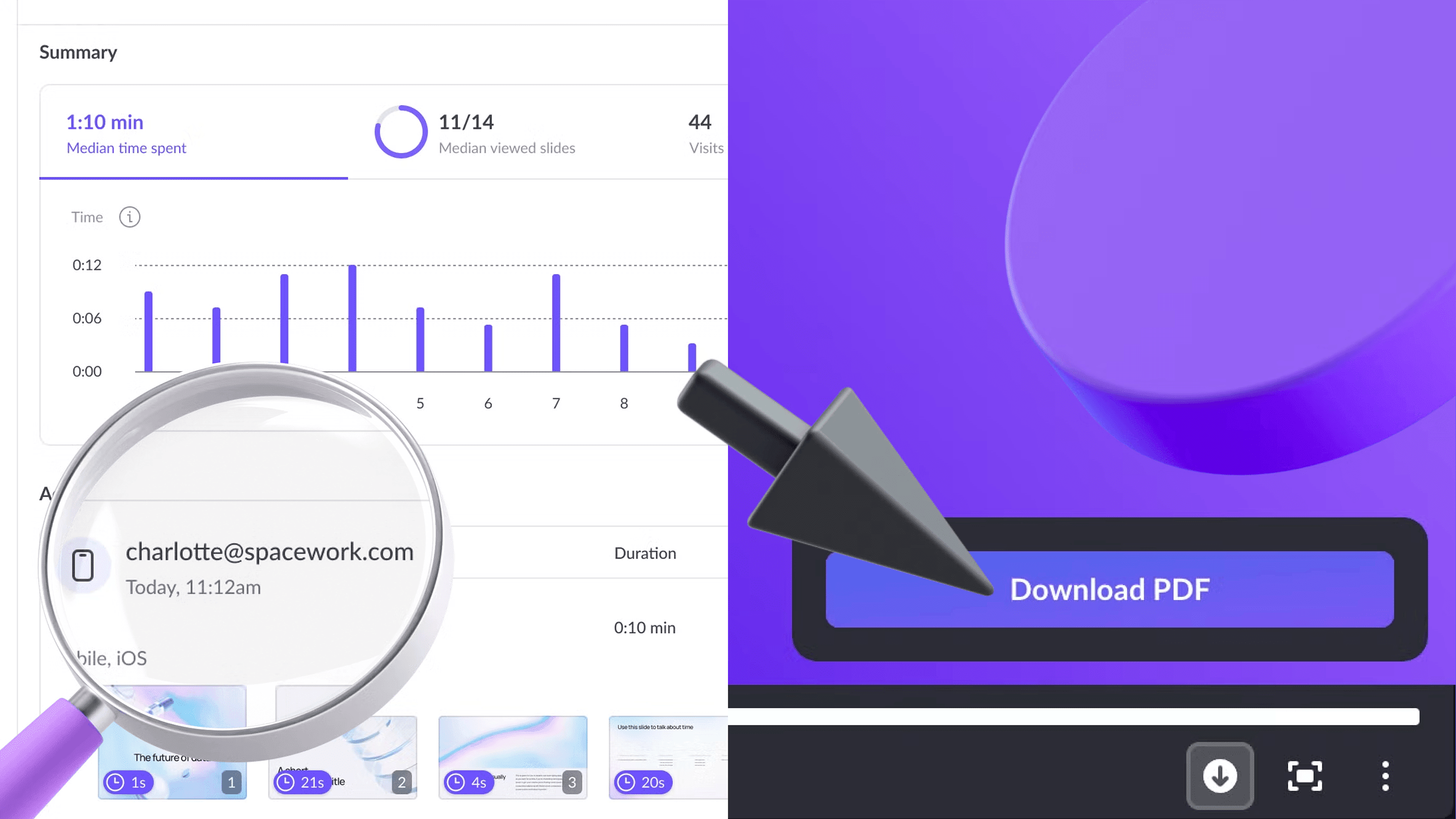 Identify and engage with deck visitors