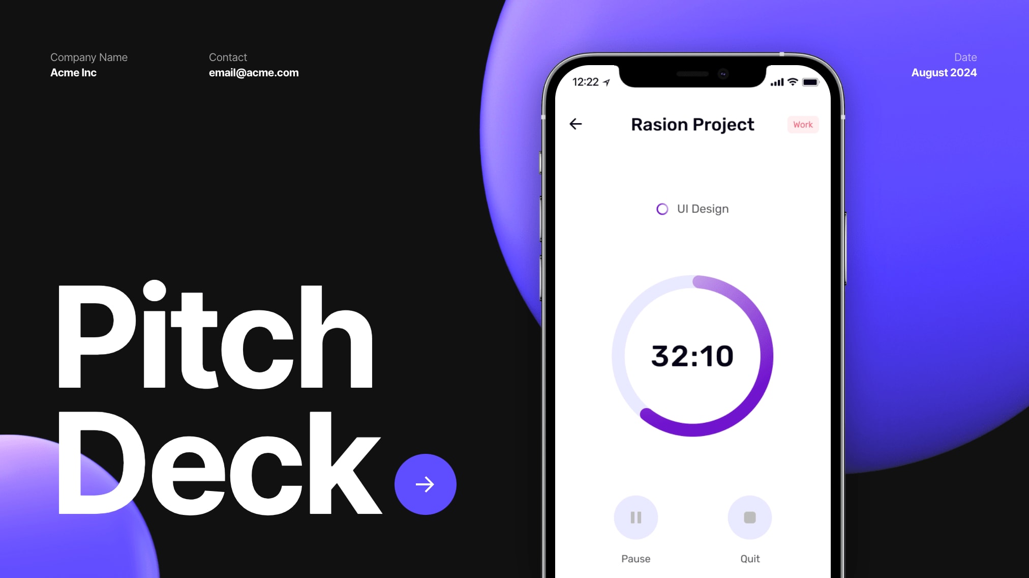 an online presentation tool to build quickly from concise