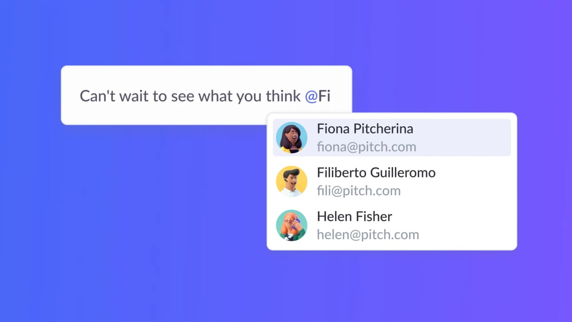 New in Pitch Pitch 一 Collaborative presentation software for modern