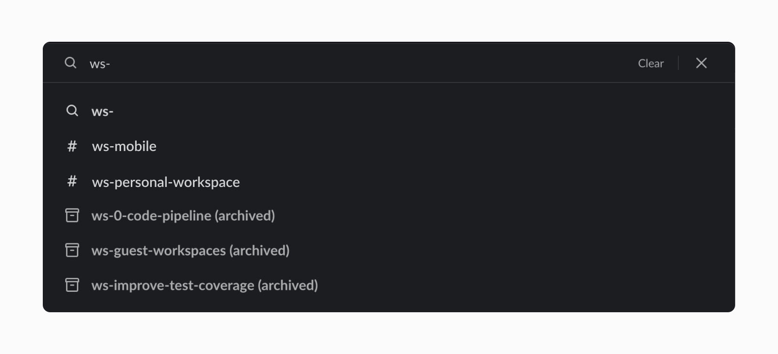 Group Slack channels by topic