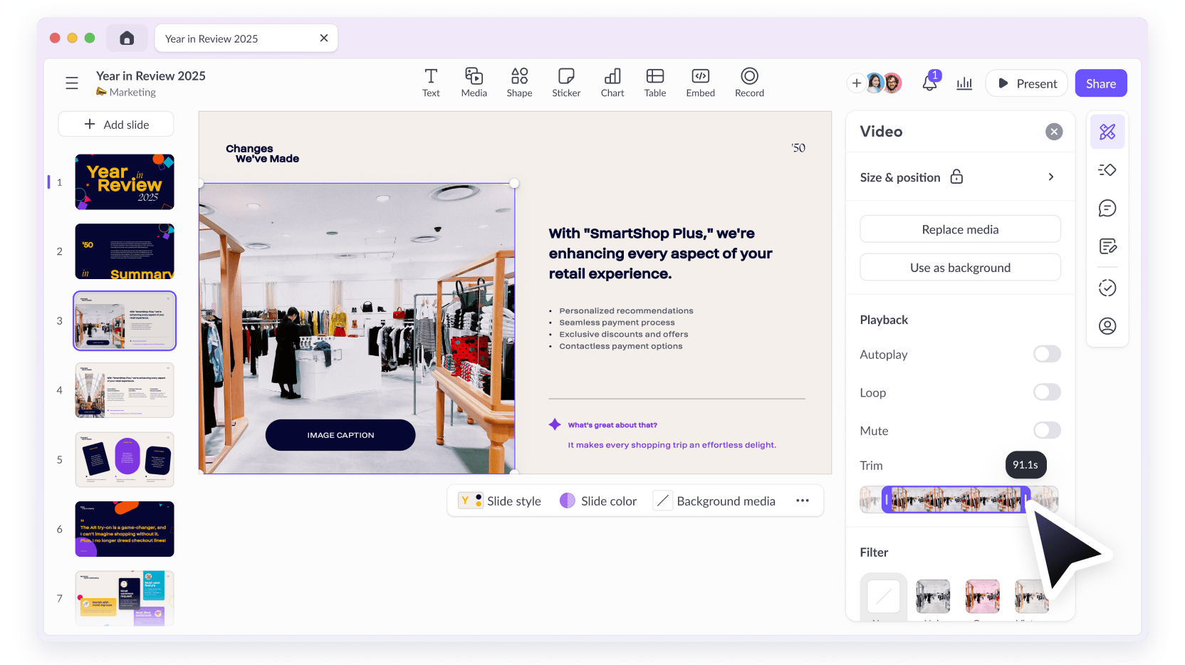 Edit your videos