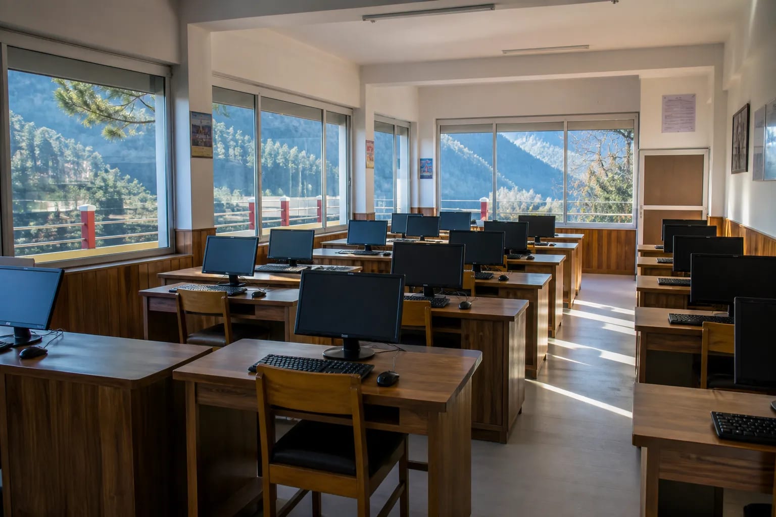 School computer lab setup