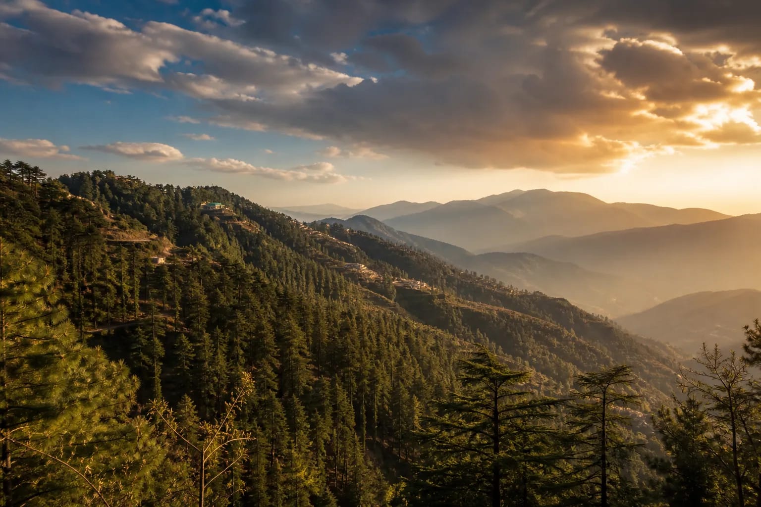 Hills of Himachal Pradesh near Jahu