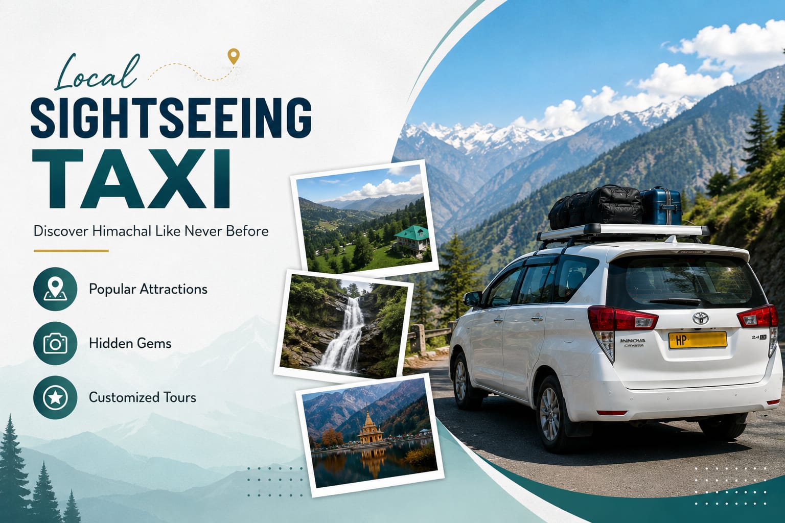Local sightseeing taxi service in Himachal Pradesh