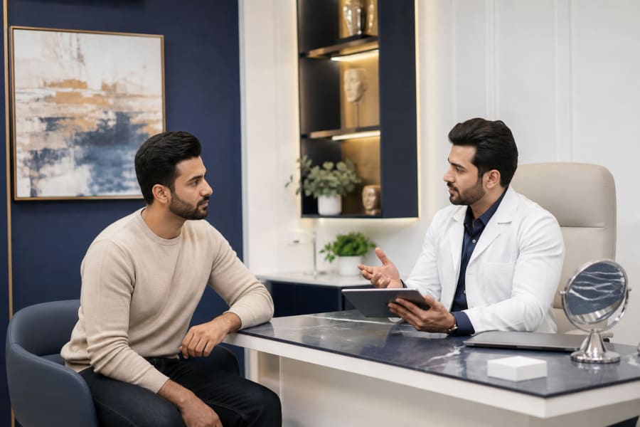 Private consultation discussion at Revive61 Faridabad