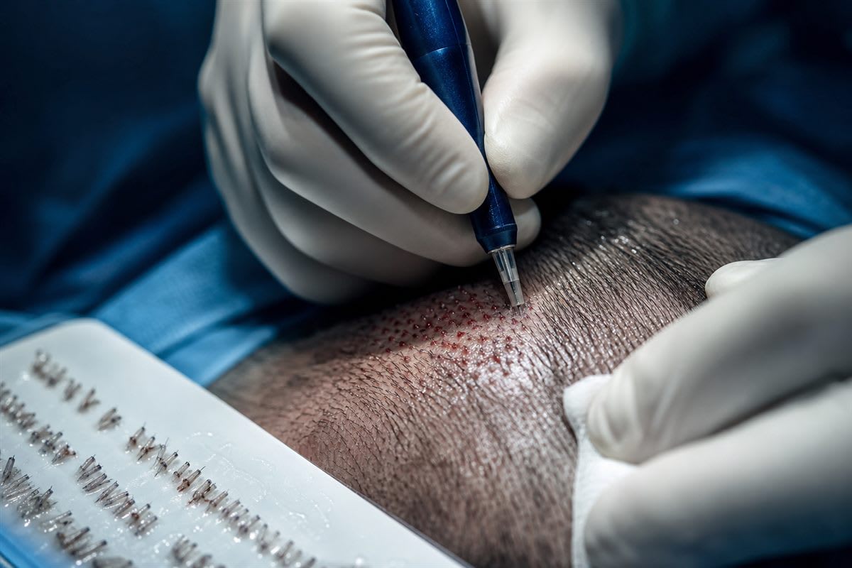 FUT hair transplant procedure — follicular unit transplantation strip harvest at Revive61