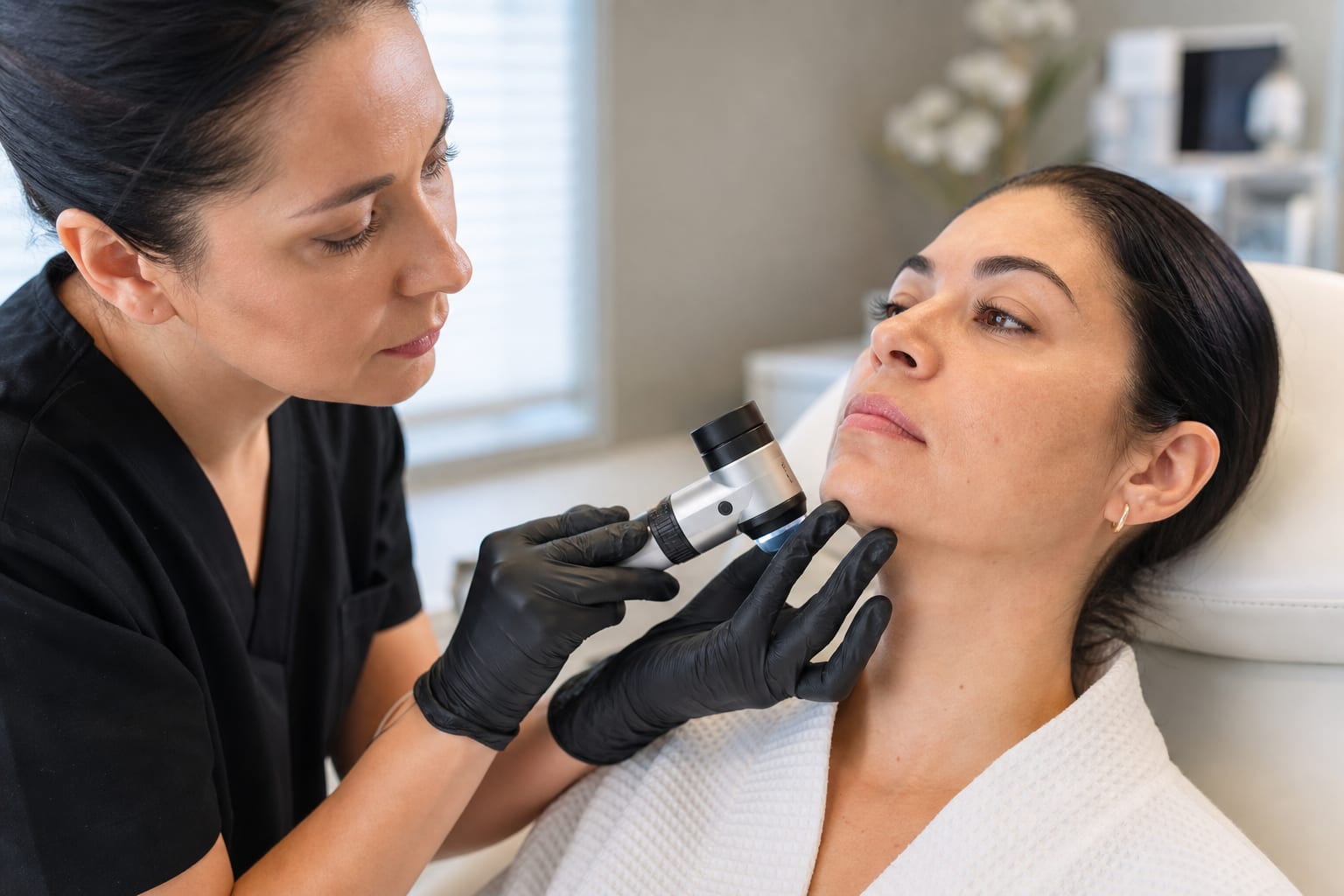 Facial laser hair reduction consultation
