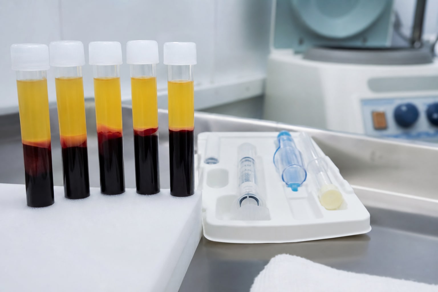 Platelet rich plasma preparation for hair treatment