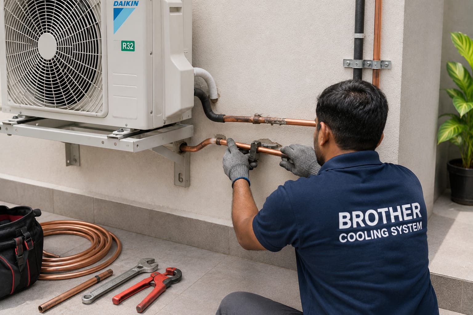 AC copper pipe replacement in Hyderabad