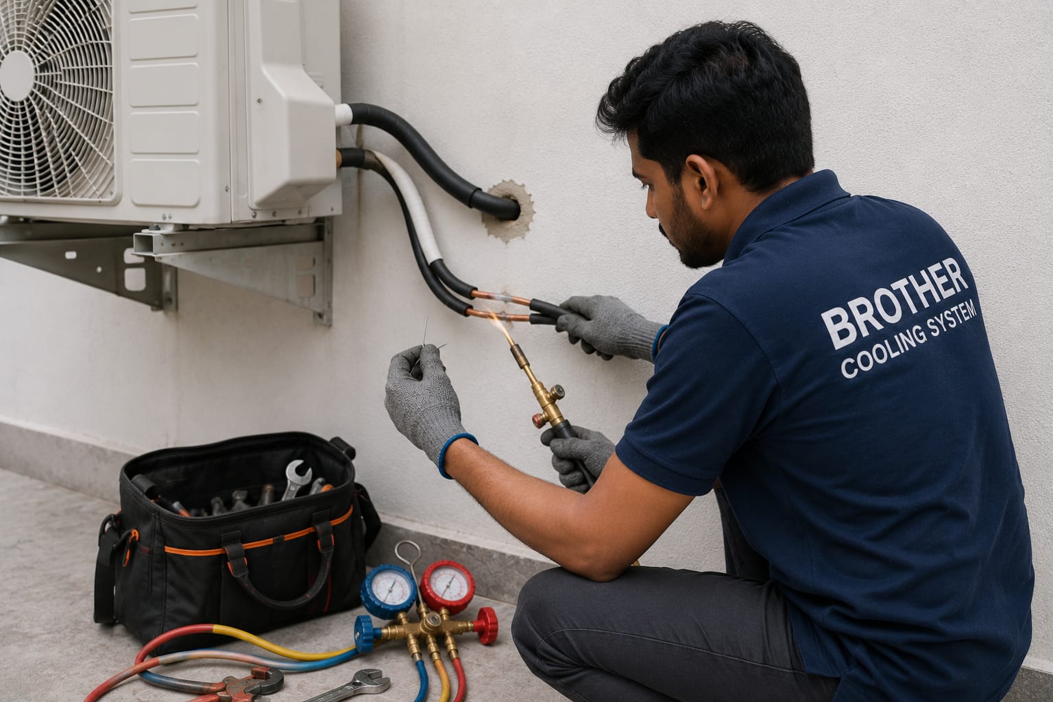 AC pipe leakage repair in Hyderabad